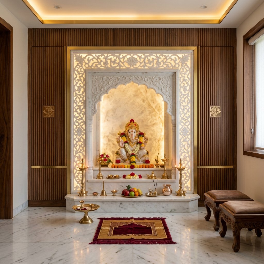 Marble Pooja Shrine